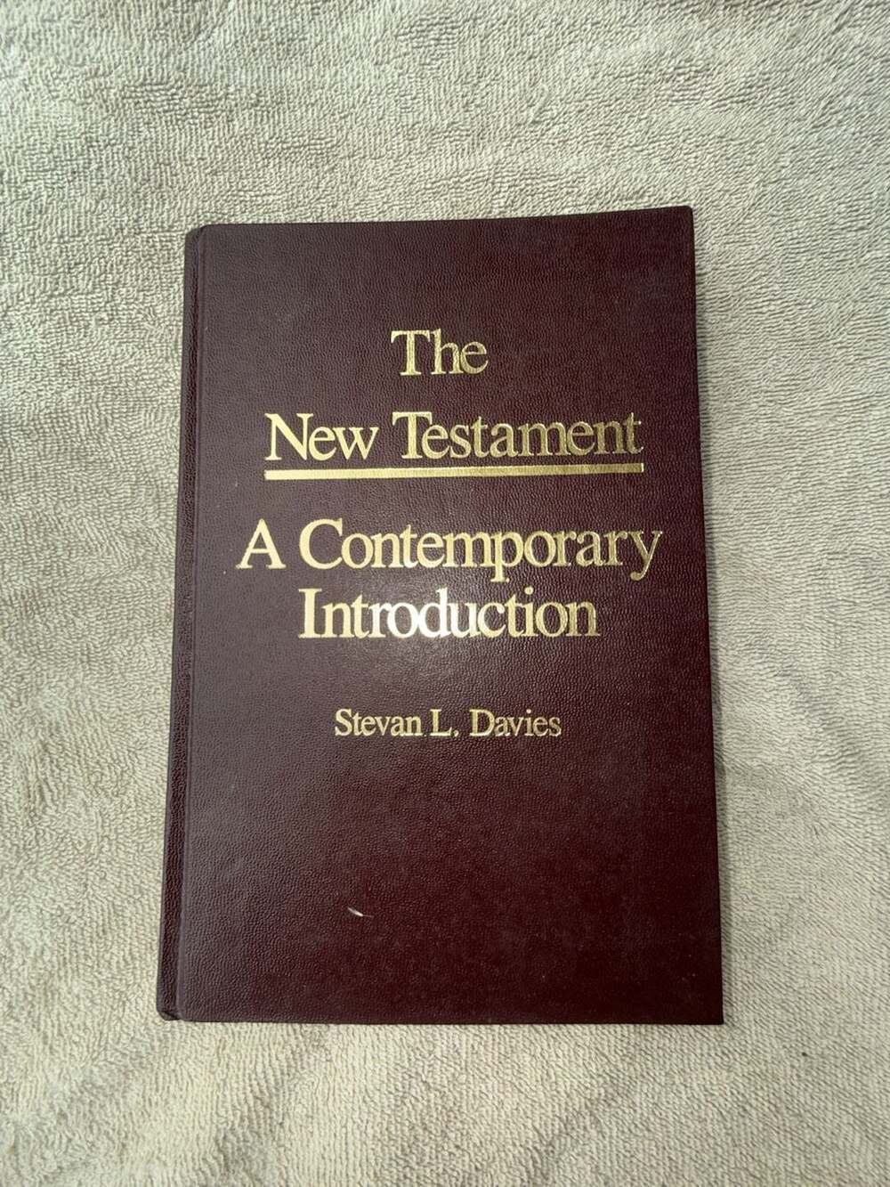 The New Testament A Contemporary Introduction Stevan L. Davies 1988 First Editio